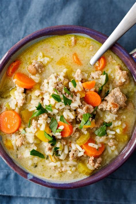 Ground Turkey and Rice Soup Recipe - Easy Ground Turkey Soup | Recipe | Ground turkey recipes ...