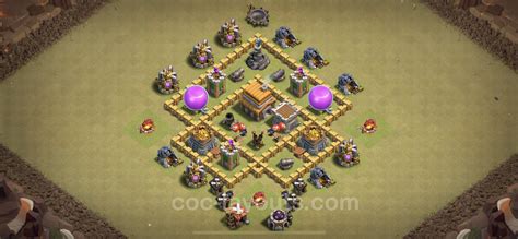 Best War Base TH5 with Link, Anti Everything - Town Hall Level 5 CWL Base Copy - (#1)