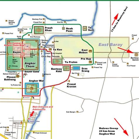 Angkor Archaeological Park Map - Danya Ellette
