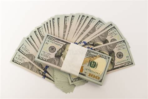 Stack of Money in US Dollars Cash Banknotes Stock Photo - Image of bill ...