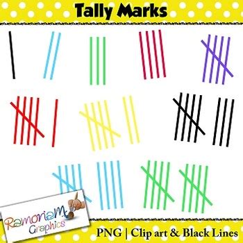 Tally Marks Clip art FREE by RamonaM Graphics | TPT