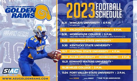 Albany State 2023 football schedule includes multiple HBCU Classic matchups