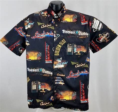 Las Vegas Casino Hawaiian Shirt- Made in USA- 100% Cotton