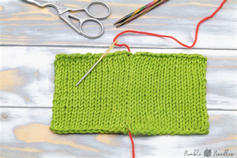 How to do the Mattress Stitch in knitting - Step by step tutorial [+video]