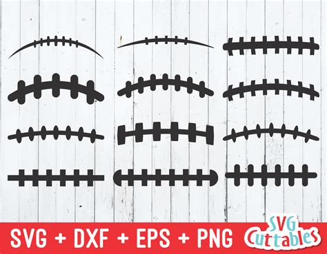 Football Laces | Football Cut File | svgcuttablefiles