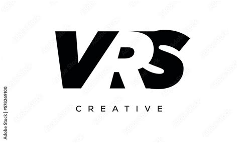 VRS letters negative space logo design. creative typography monogram ...