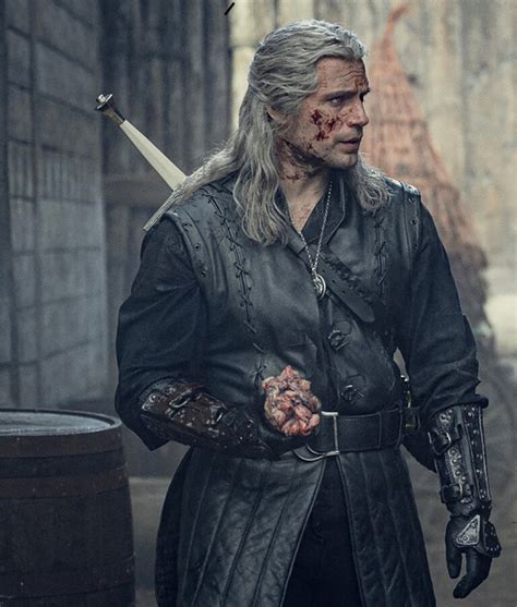 The Witcher Season 03 Leather Vest - Henry Cavill Medieval Style Long ...