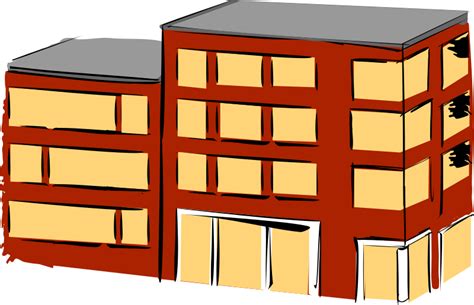 Clipart - Apartment building