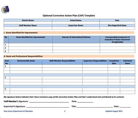 Corrective Action Plan Template Excel Luxury Corrective Action Plan Template 22 Free Word Excel ...