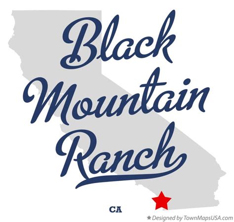 Map of Black Mountain Ranch, CA, California