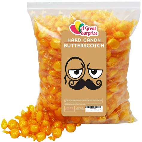 Amazon.com : Butterscotch Hard Candy - 4 Pounds - Individually Wrapped Butter Scotch Candies ...