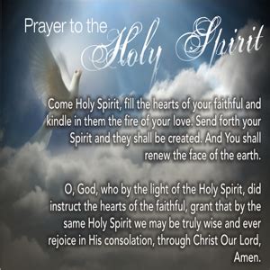 Holy Spirit Prayer | Holy Spirit Catholic Church