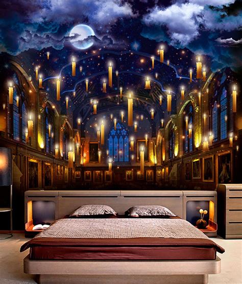 Great Hall, Wizard's Castle - Self-adhesive, Mural, Wallpaper, Decal ...