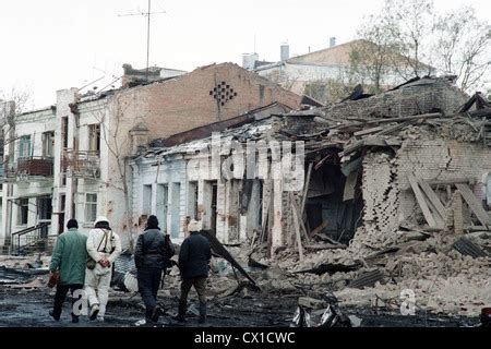The city of Grozny destroyed by the war Stock Photo - Alamy