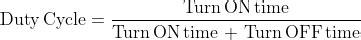 Calculating Duty Cycle
