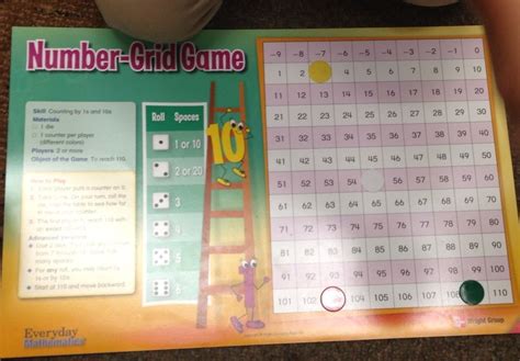 Number sequence game Everyday math game | Everyday math, Sequence game, Grid game