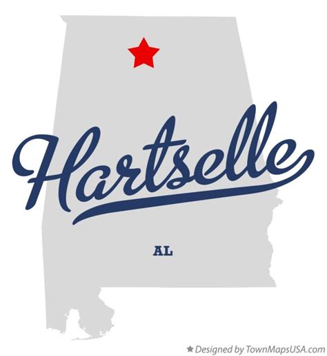 Map of Hartselle, AL, Alabama