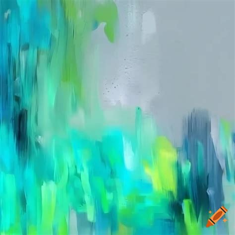 Abstract blue and green background on Craiyon