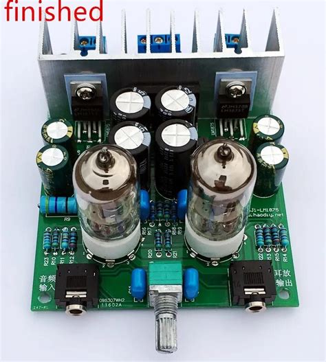 The finished HIFI 6J1 tube amplifier Headphones amplifiers LM1875T power amplifier 30W-in ...