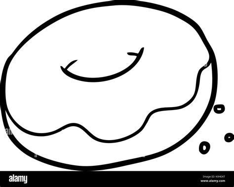 line drawing of a donut with sprinkles Stock Vector Image & Art - Alamy