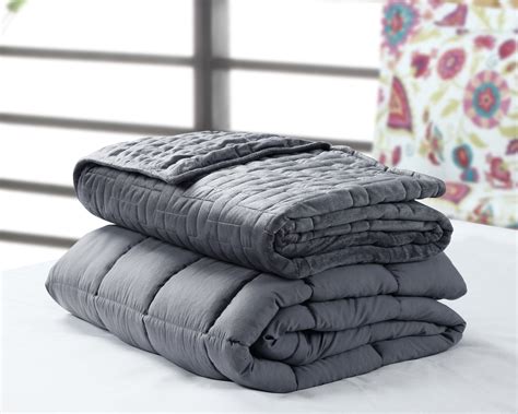 Weighted Blanket 12 lb w/Mink Quilted duvet cover Twin 48"x72" - Walmart.com