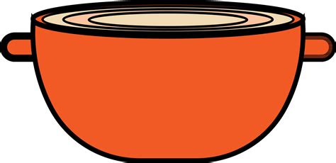 Orange bowl in flat style. 24829240 Vector Art at Vecteezy