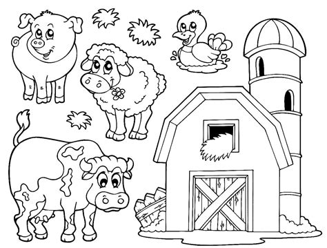 Farm Scene Coloring Pages at GetDrawings | Free download