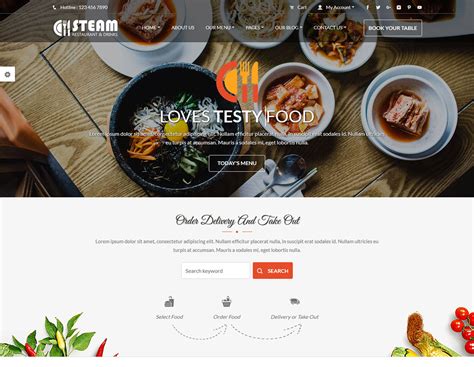 Food Website Template