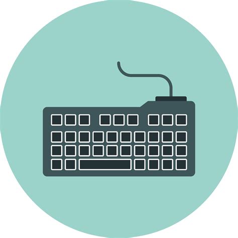 Keyboard Flat Circle Icon 37792123 Vector Art at Vecteezy