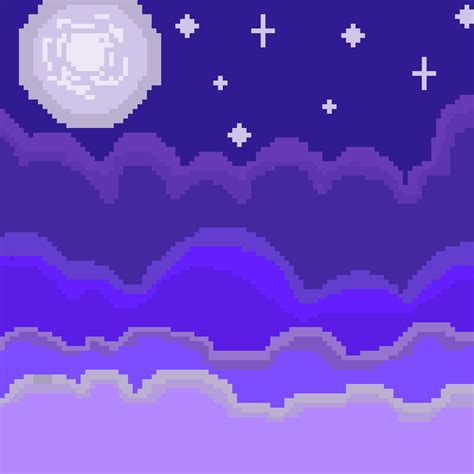 Night sky- pixel art by JustANerdArt on DeviantArt