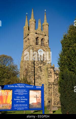 Tideswell Church, the Cathedral of The Peak, Peak District Stock Photo ...