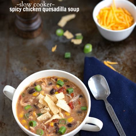 Spicy Chicken Quesadilla Soup