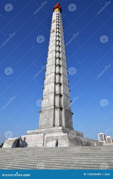 Juche Tower, Pyongyang, North Korea Editorial Image - Image of asia ...