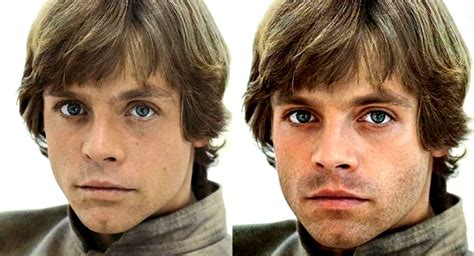 Young Mark Hamill & His Look-alike Sebastian Stan - Star Wars Fan Art ...