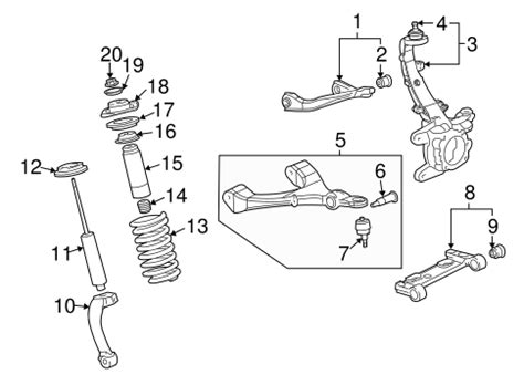 OEM 2004 Chevrolet Trailblazer Suspension Components Parts ...