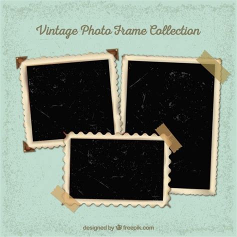 Collection De Cadres Photo Vintage | Vecteur Premium in 2024 | Vintage photo frames, Photo frame ...