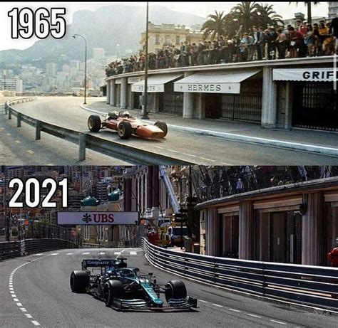 The change of the Monaco circuit over the years 1965-2021: : r/formula1