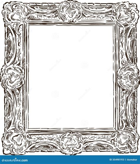 Antique Ornate Frame Stock Photos - Image: 35490193