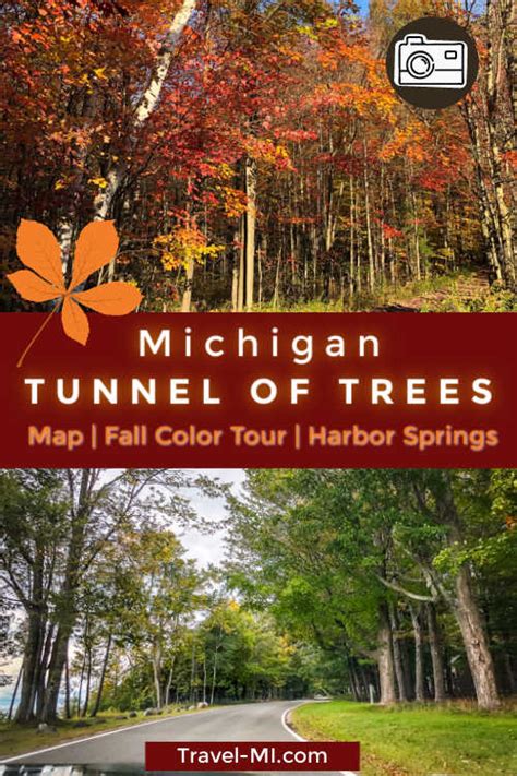 2024 Michigan Tunnel of Trees M-119, MAP, Fall Scenic Drive, Road Trip