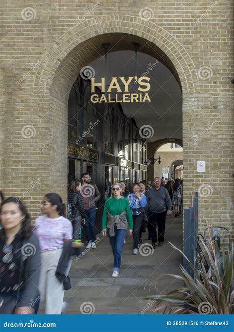 Sign and the Entrance To Hay S Galleria in London Editorial Photo ...