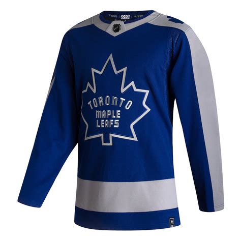 Men's Toronto Maple Leafs adidas Blue 2020/21 Reverse Retro Authentic ...