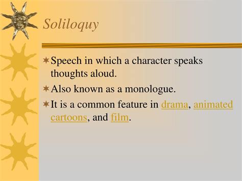 What Is Soliloquy As A Literary Term Definition Examples