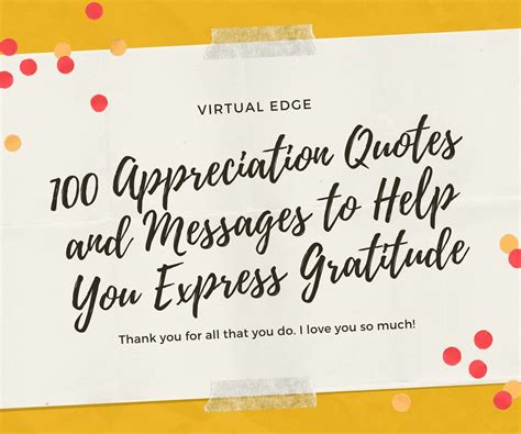 100 Appreciation Quotes and Messages to Help You Express Gratitude | Virtual Edge