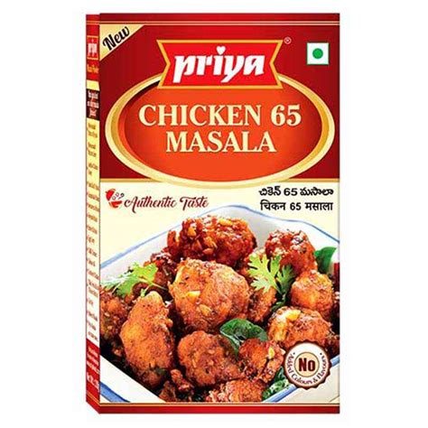 Buy Priya Chicken 65 Masala Powder 50 Gm | Five Spice Indian Grocery - Quicklly