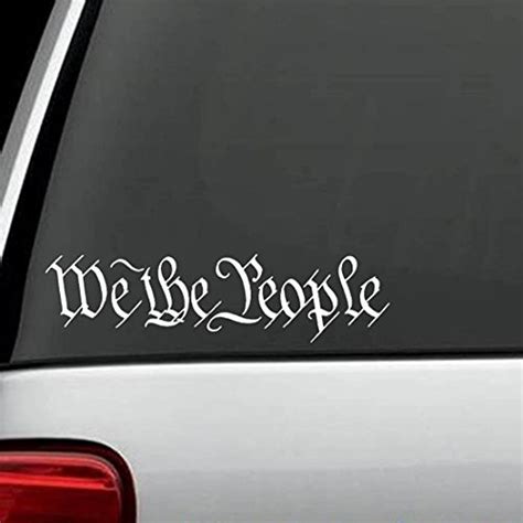 (2X) We The People Sticker Decal Sticker | White vinyl sticker, Vinyl sticker, White vinyl