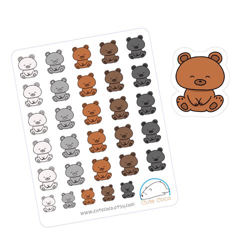 Kawaii Bear Stickers | ubicaciondepersonas.cdmx.gob.mx