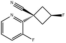 cis-3-fluoro-1-(3-fluoropyridin-2-yl)cyclobutane-1-carbonitrile(1344145 ...