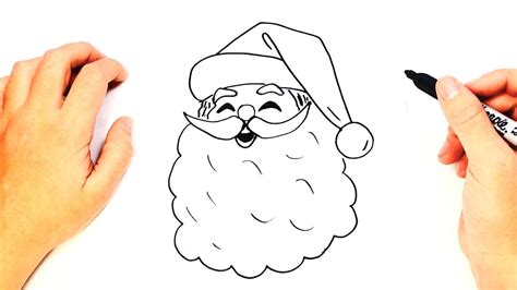 easy santa drawing face - Prior Column Photography