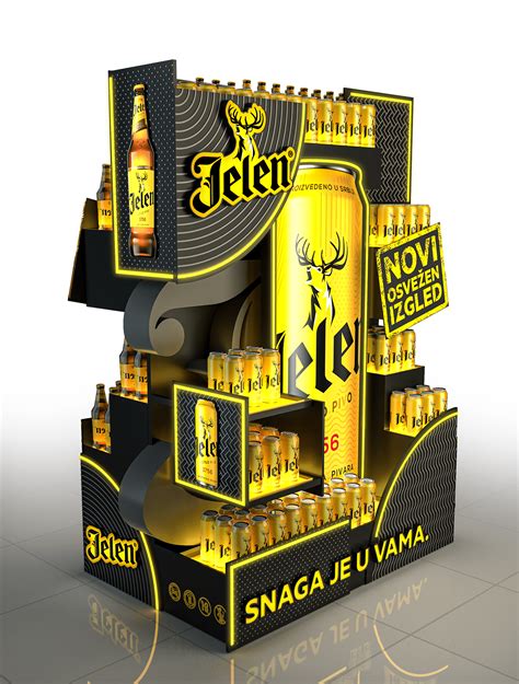 Jelen beer Display on Behance in 2023 | Beer display, Wine display, Pallet display