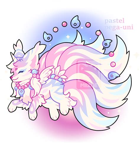 (SOLD) Pastel Pega-Uni Mythical Fox! by Miizue on DeviantArt